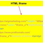 এইচটিএমেল আইফ্রেম - iframe html
